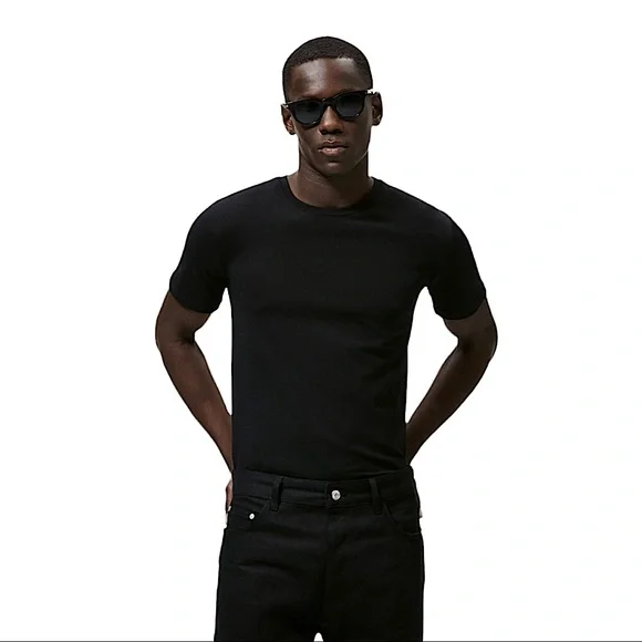 Zara Shirts Zara Essentials Super Slim Fit Tshirt Poshmark